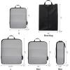 imageBAGAIL 5 Set6 Set Ultralight Compression Packing Cubes Travel Accessories Expandable Packing Organizers6Black