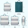 imageBAGAIL 5 Set6 Set Ultralight Compression Packing Cubes Travel Accessories Expandable Packing Organizers6Teal