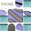 imageBAGAIL 6 Set Packing CubesTravel Luggage Packing Organizers6Set Black NetLavender