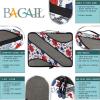 imageBAGAIL 6 Set Packing CubesTravel Luggage Packing Organizers6Set Black NetParis Mode