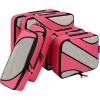 imageBAGAIL 6 Set Packing CubesTravel Luggage Packing Organizers6Set Black NetThe Coral