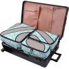 imageBAGAIL 6 Set Packing CubesTravel Luggage Packing Organizers6Set Black NetThe Leaf