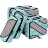imageBAGAIL 6 Set Packing CubesTravel Luggage Packing Organizers6Set Black NetThe Leaf