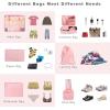 imageBAGAIL 8 Set Packing Cubes Luggage Packing Organizers for Travel Accessories Blush PinkBlush Pink