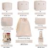 imageBAGAIL 8 Set Packing Cubes Luggage Packing Organizers for Travel Accessories Blush PinkCream