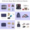 imageBAGAIL 8 Set Packing Cubes Luggage Packing Organizers for Travel Accessories Blush PinkIndigo