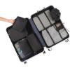 imageBAGAIL 8 Set Packing Cubes Luggage Packing Organizers for Travel Accessories Blush PinkJet Black