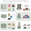 imageBAGAIL 8 Set Packing Cubes Luggage Packing Organizers for Travel Accessories Blush PinkMatcha Green