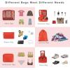 imageBAGAIL 8 Set Packing Cubes Luggage Packing Organizers for Travel Accessories Blush PinkOrange