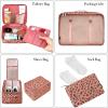 imageBAGAIL 8 Set Packing Cubes Luggage Packing Organizers for Travel Accessories Blush PinkPink Leopard
