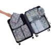 imageBAGAIL 8 Set Packing Cubes Luggage Packing Organizers for Travel Accessories Blush PinkRed Flamingo