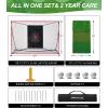 imageBAGAIL Golf Net 10 x 7 ft Heavy Duty Golf Practice Net and TriTurf Mat Portable Golf Net with Carry Bag Golf Training Aid Hitting Driving Chipping Nets for Backyard Outdoor Indoor  G9 Pro