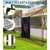 imageBAGAIL Golf Net 10 x 7 ft Heavy Duty Golf Practice Net and TriTurf Mat Portable Golf Net with Carry Bag Golf Training Aid Hitting Driving Chipping Nets for Backyard Outdoor Indoor  G9 Pro