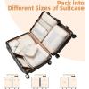 imageBAGAIL 8 Set10 Set Packing Cubes Various Sizes Packing Organizer for Travel Accessories Luggage Carry On Suitcase08Beige