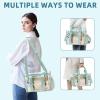 imageBAGAIL Clear Bag Stadium Approved Clear Tote Bag with Inner Pocket Transparent Travel Bag for Sports Event Concert WorkDusty Blue