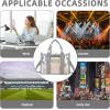 imageBAGAIL Clear Bag Stadium Approved Clear Tote Bag with Inner Pocket Transparent Travel Bag for Sports Event Concert WorkGrey