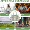 imageBAGAIL Clear Bag Stadium Approved Clear Tote Bag with Inner Pocket Transparent Travel Bag for Sports Event Concert WorkMatcha Green