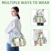 imageBAGAIL Clear Bag Stadium Approved Clear Tote Bag with Inner Pocket Transparent Travel Bag for Sports Event Concert WorkMatcha Green