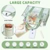 imageBAGAIL Clear Bag Stadium Approved Clear Tote Bag with Inner Pocket Transparent Travel Bag for Sports Event Concert WorkMatcha Green