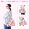 imageBAGAIL Clear Bag Stadium Approved Clear Tote Bag with Inner Pocket Transparent Travel Bag for Sports Event Concert WorkPink