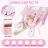 imageBAGAIL Clear Bag Stadium Approved Clear Tote Bag with Inner Pocket Transparent Travel Bag for Sports Event Concert WorkPink