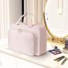 imageBAGAIL Hanging Toiletry Bag for Women Waterresistant Cosmetic Bag Large Capacity Travel Makeup Organizer for FullSized Travel EssentialsStandard BlackPink