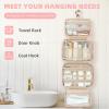 imageBAGAIL Hanging Toiletry Bag for Women Waterresistant Cosmetic Bag Large Capacity Travel Makeup Organizer for FullSized Travel EssentialsStandard BlackPink