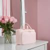 imageBAGAIL Hanging Toiletry Bag for Women Waterresistant Cosmetic Bag Large Capacity Travel Makeup Organizer for FullSized Travel EssentialsStandard BlackPink