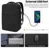 imageBAGAIL Travel Laptop Backpack Carry on with USB Port Luggage Bag for HolidayPinkBlack