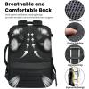 imageBAGAIL Travel Laptop Backpack Carry on with USB Port Luggage Bag for HolidayPinkBlack