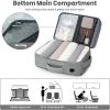 imageBAGAIL Travel Laptop Backpack Carry on with USB Port Luggage Bag for HolidayPinkGrey