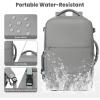 imageBAGAIL Travel Laptop Backpack Carry on with USB Port Luggage Bag for HolidayPinkGrey