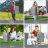 imageBAGAIL Travel Laptop Backpack Carry on with USB Port Luggage Bag for HolidayPinkGrey