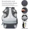 imageBAGAIL Travel Laptop Backpack Carry on with USB Port Luggage Bag for HolidayPinkLight Grey