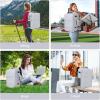 imageBAGAIL Travel Laptop Backpack Carry on with USB Port Luggage Bag for HolidayPinkLight Grey