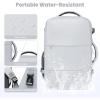 imageBAGAIL Travel Laptop Backpack Carry on with USB Port Luggage Bag for HolidayPinkLight Grey