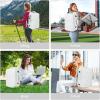 imageBAGAIL Travel Laptop Backpack Carry on with USB Port Luggage Bag for HolidayPinkWhite