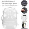 imageBAGAIL Travel Laptop Backpack Carry on with USB Port Luggage Bag for HolidayPinkWhite