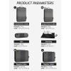 imageBagail Ultralight Packing Cubes 7 Set 3 Compression Packing Cubes 3 Packing Organizers with 1 Shoe BagBlack
