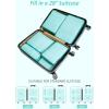 imageBagail Ultralight Packing Cubes 7 Set 3 Compression Packing Cubes 3 Packing Organizers with 1 Shoe BagBlue