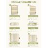 imageBagail Ultralight Packing Cubes 7 Set 3 Compression Packing Cubes 3 Packing Organizers with 1 Shoe BagFlower