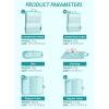 imageBagail Ultralight Packing Cubes 7 Set 3 Compression Packing Cubes 3 Packing Organizers with 1 Shoe BagLeaf