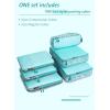 imageBagail Ultralight Packing Cubes 7 Set 3 Compression Packing Cubes 3 Packing Organizers with 1 Shoe BagLeaf