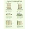imageBagail Ultralight Packing Cubes 7 Set 3 Compression Packing Cubes 3 Packing Organizers with 1 Shoe BagMatcha