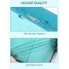 imageBagail Ultralight Packing Cubes 7 Set 3 Compression Packing Cubes 3 Packing Organizers with 1 Shoe BagTeal