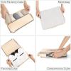 imageBagail Ultralight Packing Cubes 7 Set 3 Compression Packing Cubes 3 Packing Organizers with 1 Shoe BagThe Beige