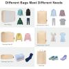 imageBagail Ultralight Packing Cubes 7 Set 3 Compression Packing Cubes 3 Packing Organizers with 1 Shoe BagThe Beige