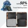 imageBagail Ultralight Packing Cubes 7 Set 3 Compression Packing Cubes 3 Packing Organizers with 1 Shoe BagThe Black