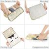 imageBagail Ultralight Packing Cubes 7 Set 3 Compression Packing Cubes 3 Packing Organizers with 1 Shoe BagThe Flower