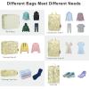 imageBagail Ultralight Packing Cubes 7 Set 3 Compression Packing Cubes 3 Packing Organizers with 1 Shoe BagThe Flower